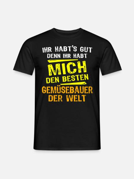 Vegetable farmer gift - Men's T-Shirt - black