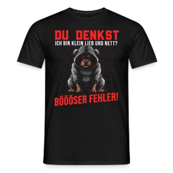 Chien Tshirt Drôle Drôle Humour Sarcasme Bureau - T-shirt homme - noir - Devant - AI Model Male 178 light (178cm)