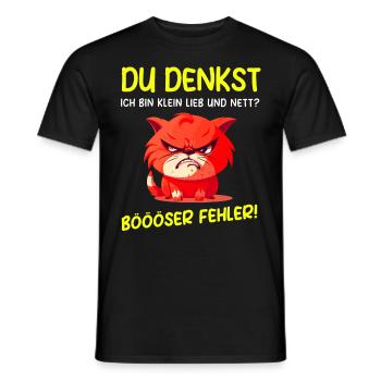 renard t-shirt drôle humour sarcasme bureau - T-shirt homme - noir - Devant - AI Model Male 178 light (178cm)