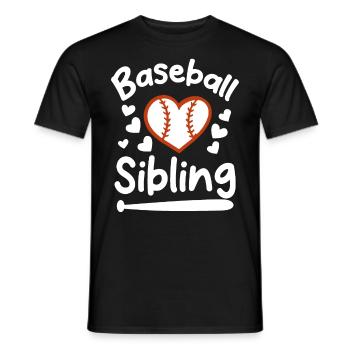 Baseball Sport Baseballspieler Pitcher Catcher USA - Männer T-Shirt - Schwarz - Vorne - AI Model Male 178 light (178cm)