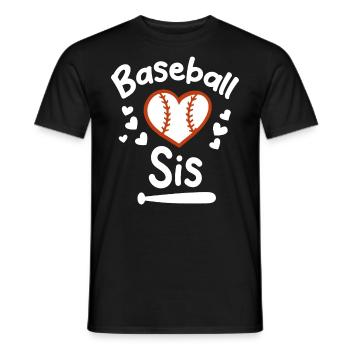 Baseball Sports Baseball Player Pitcher Catcher USA - Men's T-Shirt - black - Front - AI Model Male 178 light (178cm)