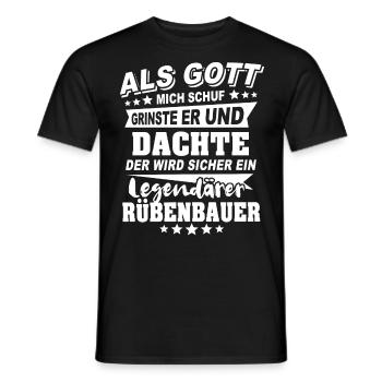 Cultivateur de betteraves - T-shirt homme - noir - Devant - AI Model Male 178 light (178cm)