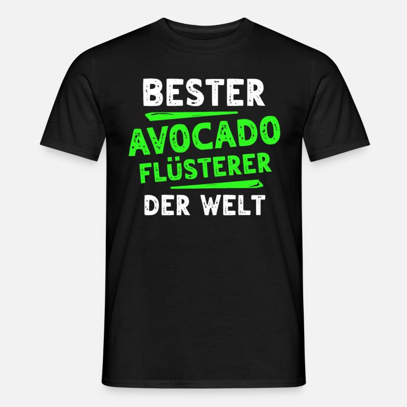 Avocado Geschenk - Männer T-Shirt - Schwarz