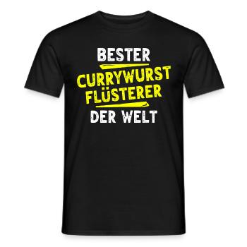 Currywurst Gift - Men's T-Shirt - black - Front - AI Model Male 178 light (178cm)