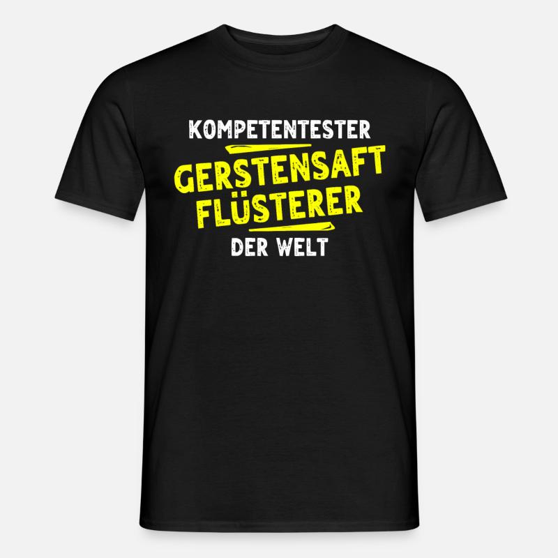 Gerstensaft Geschenk - Männer T-Shirt - Schwarz
