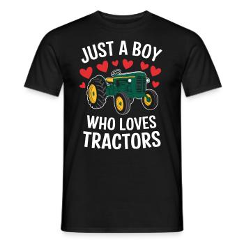 Tracteur Agriculteur Agriculteur Ferme Trekker Récolte de terrain - T-shirt homme - noir - Devant - AI Model Male 178 light (178cm)