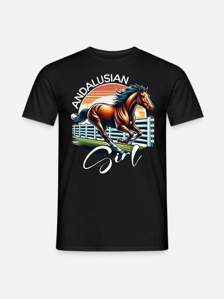 Andalusian Mädchen Andalusier - Männer T-Shirt - Schwarz