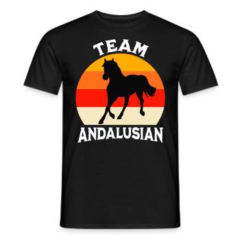 Team Andalusier - Männer T-Shirt - Schwarz - Vorne - AI Model Male 178 light (178cm)