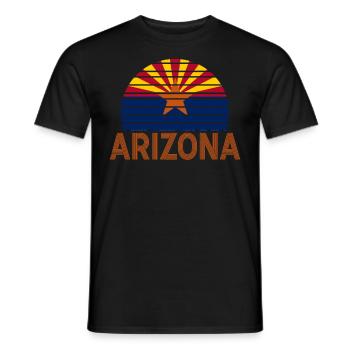 Arizona State Sedona Phoenix Grand Canyon AZ - Men's T-Shirt - black - Front - AI Model Male 178 light (178cm)