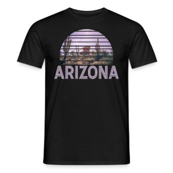 Arizona State Sedona Phoenix Grand Canyon AZ - Men's T-Shirt - black - Front - AI Model Male 178 light (178cm)