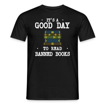 Buch Bücher Bibliothek Literatur Lesen Read Books - Männer T-Shirt - Schwarz - Vorne - AI Model Male 178 light (178cm)