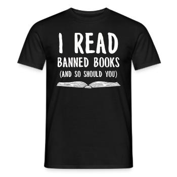 Buch Bücher Bibliothek Literatur Lesen Read Books - Männer T-Shirt - Schwarz - Vorne - AI Model Male 178 light (178cm)