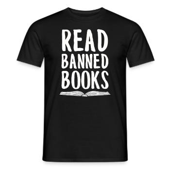 Buch Bücher Bibliothek Literatur Lesen Read Books - Männer T-Shirt - Schwarz - Vorne - AI Model Male 178 light (178cm)