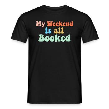 Buch Bücher Bibliothek Literatur Lesen Read Books - Männer T-Shirt - Schwarz - Vorne - AI Model Male 178 light (178cm)