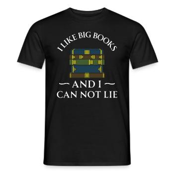 Buch Bücher Bibliothek Literatur Lesen Read Books - Männer T-Shirt - Schwarz - Vorne - AI Model Male 178 light (178cm)