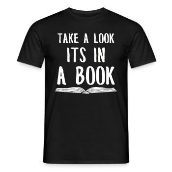 Buch Bücher Bibliothek Literatur Lesen Read Books - Männer T-Shirt - Schwarz - Vorne - AI Model Male 178 light (178cm)