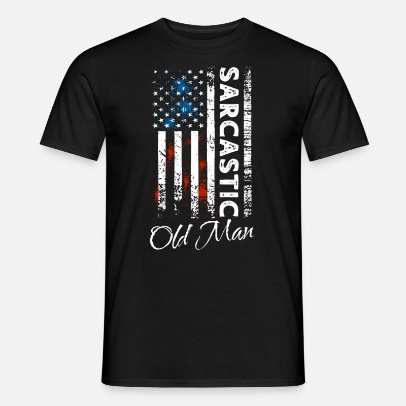Sarkastischer Alter Mann - Männer T-Shirt - Schwarz