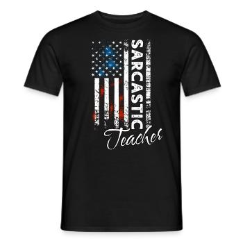 Professeur sarcastique - T-shirt homme - noir - Devant - AI Model Male 178 light (178cm)