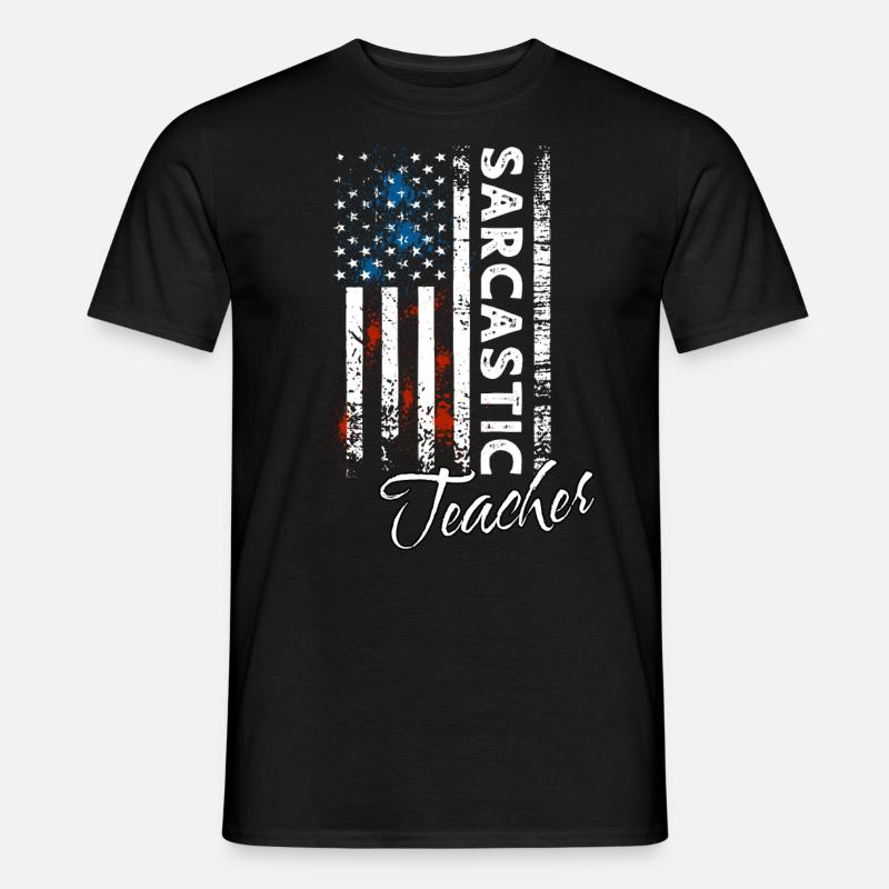 Sarkastischer Lehrer - Männer T-Shirt - Schwarz