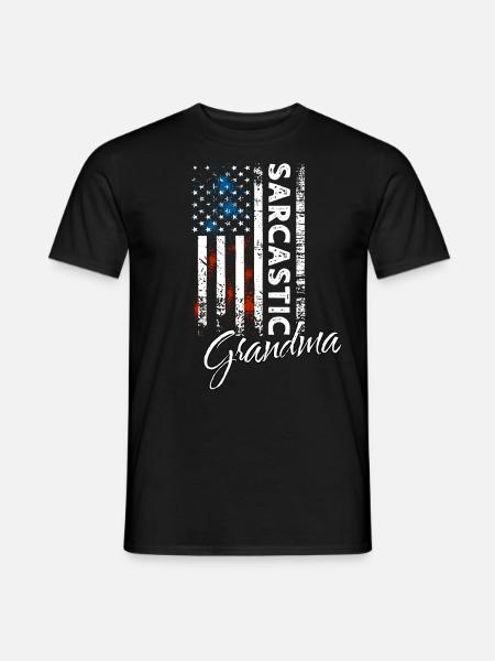 Sarcastic granny - Men's T-Shirt - black