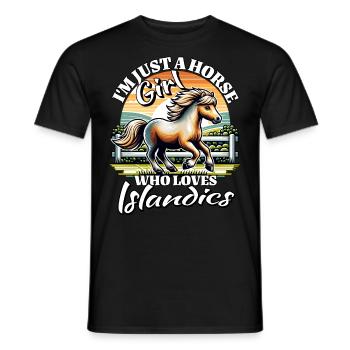I Love Icelandic Saying - Men's T-Shirt - black - Front - AI Model Male 178 light (178cm)
