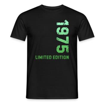 50e anniversaire 1975 Édition limitée - T-shirt homme - noir - Devant - AI Model Male 178 light (178cm)