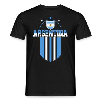Argentine Cadeau Argentine Drapeau argentin - T-shirt homme - noir - Devant - AI Model Male 178 light (178cm)