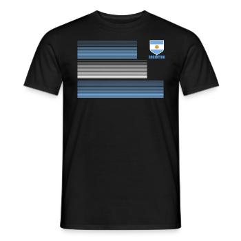 Argentine Cadeau Argentine Drapeau argentin - T-shirt homme - noir - Devant - AI Model Male 178 light (178cm)