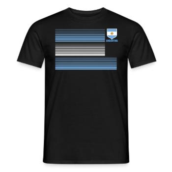 Argentine Cadeau Argentine Drapeau argentin - T-shirt homme - noir - Devant - AI Model Male 178 light (178cm)