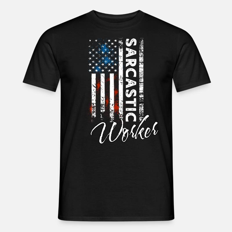 Sarkastischer Arbeiter - Männer T-Shirt - Schwarz