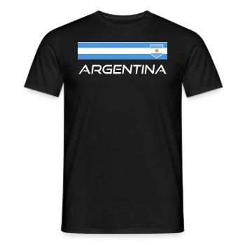 Argentine Cadeau Argentine Drapeau argentin - T-shirt homme - noir - Devant - AI Model Male 178 light (178cm)