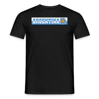 Argentine Cadeau Argentine Drapeau argentin - T-shirt homme - noir - Devant - AI Model Male 178 light (178cm)