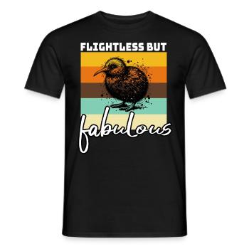 Dictons drôles d’oiseau kiwi - T-shirt homme - noir - Devant - AI Model Male 178 light (178cm)