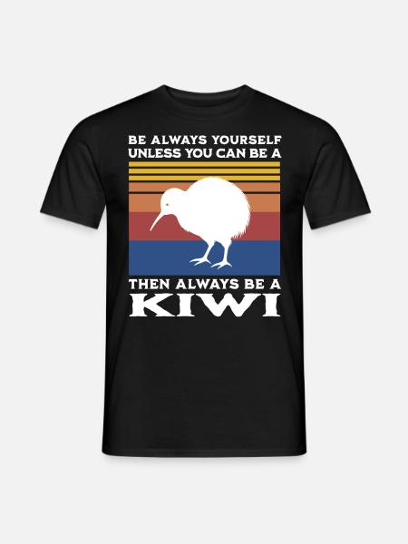 Kiwi Bird Saying - Men's T-Shirt - black