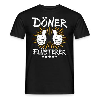 Döner Spruch - Men's T-Shirt - black - Front - AI Model Male 178 light (178cm)