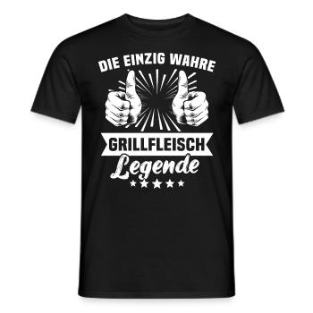 Grillades - T-shirt homme - noir - Devant - AI Model Male 178 light (178cm)