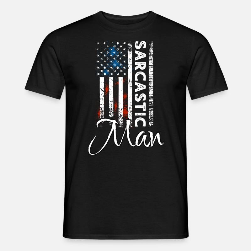 Sarkastischer Mann - Männer T-Shirt - Schwarz
