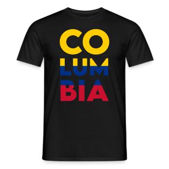 Colombie Colombie Medellín Vacances Bogota Cali - T-shirt homme - noir - Devant - AI Model Male 178 light (178cm)
