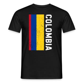 Colombia Colombia Medellin Holidays Bogota Cali - Men's T-Shirt - black - Front - AI Model Male 178 light (178cm)