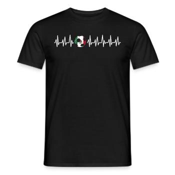 Mexiko Mexico Mexikaner Geschenk Flagge Fußball - Männer T-Shirt - Schwarz - Vorne - AI Model Male 178 light (178cm)
