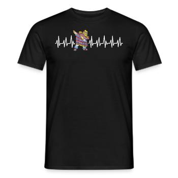 Mexico Mexico Mexican Gift Flag Football - Men's T-Shirt - black - Front - AI Model Male 178 light (178cm)
