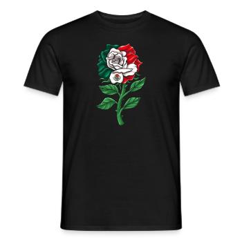 Mexico Mexico Mexican Gift Flag Football - Men's T-Shirt - black - Front - AI Model Male 178 light (178cm)
