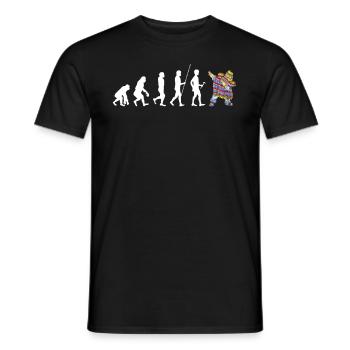 Mexico Mexico Mexican Gift Flag Football - Men's T-Shirt - black - Front - AI Model Male 178 light (178cm)