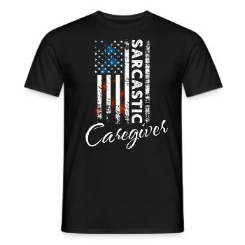 Soignant sarcastique - T-shirt homme - noir - Devant - AI Model Male 178 light (178cm)