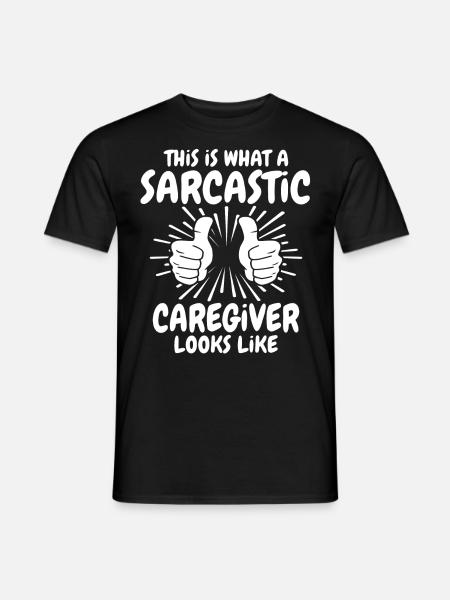 Soignant sarcastique - T-shirt homme - noir