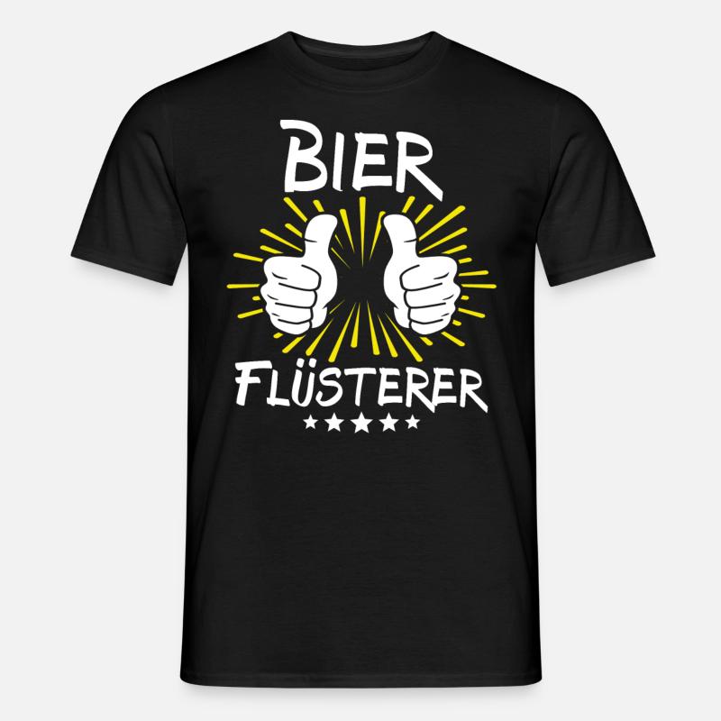 Bier Spruch - Männer T-Shirt - Schwarz