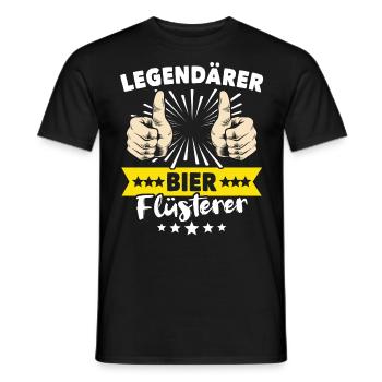 Bier Sprüche - Männer T-Shirt - Schwarz - Vorne - AI Model Male 178 light (178cm)