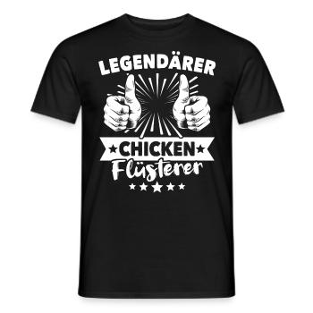 Légende du poulet - T-shirt homme - noir - Devant - AI Model Male 178 light (178cm)