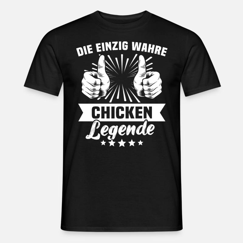 Chicken - Männer T-Shirt - Schwarz
