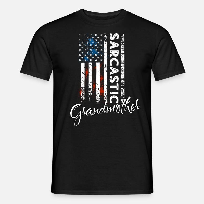 Sarkastische Grossmutter - Männer T-Shirt - Schwarz